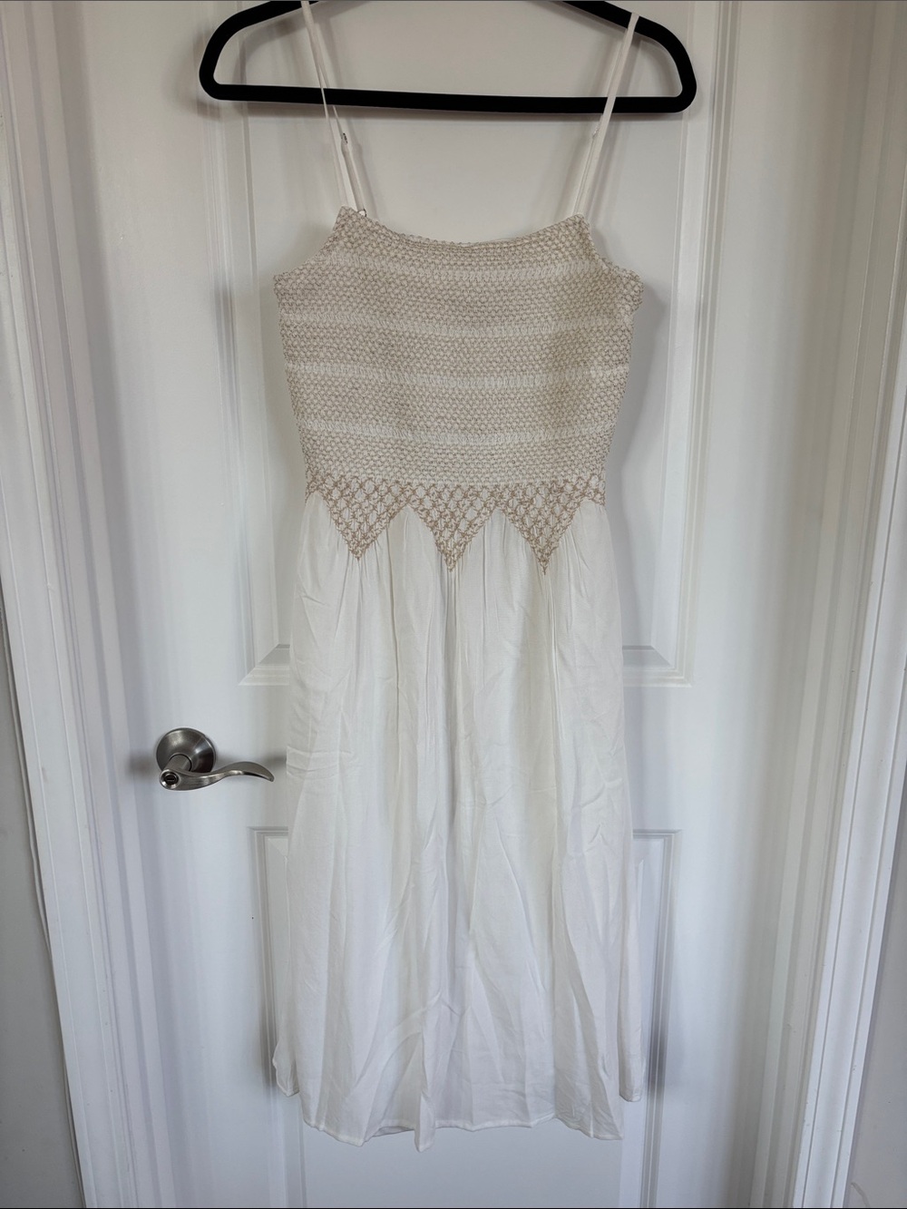 Sincerely Jules Cream Crochet Bodice Maxi Dress
